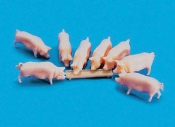 HO Scale - Pigs and Trough
